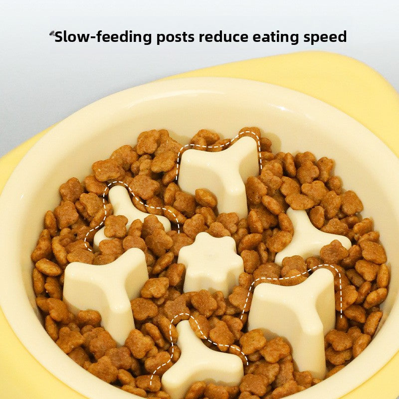 Stainless Steel Two-In-One Pet Bowl Feeder for Cats and Dogs