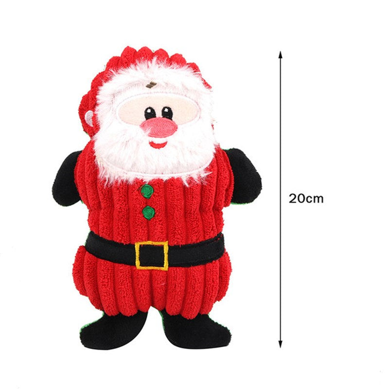 Christmas Plush Squeaky Dog Chew Toys