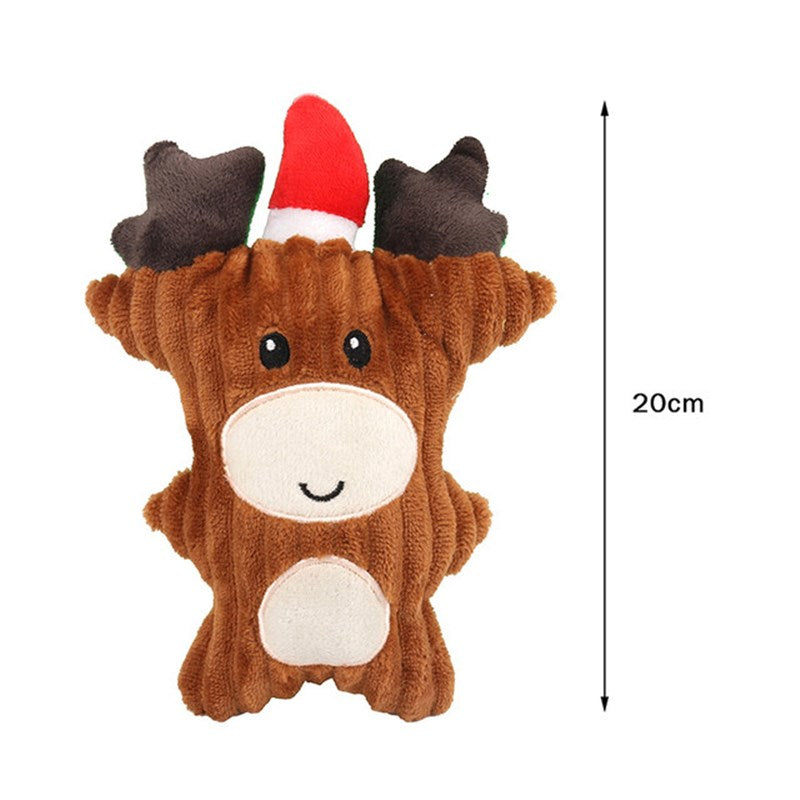 Christmas Plush Squeaky Dog Chew Toys