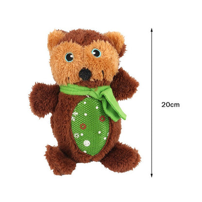 Christmas Plush Squeaky Dog Chew Toys