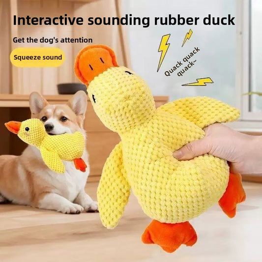 Dog Toy with Sound Interactive Plush Duck