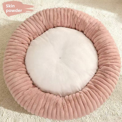 Plush Pet Nest Bed for Cats and Dogs