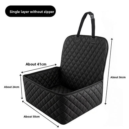 Car Pet Seat Cover Waterproof Oxford Fabric Rear Seat Dog Mat