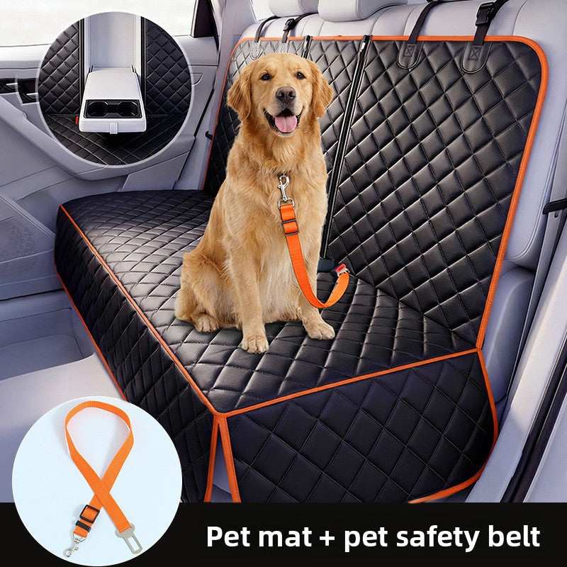 Car Pet Seat Cover Waterproof Oxford Fabric Rear Seat Dog Mat