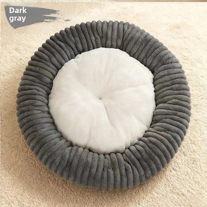 Plush Pet Nest Bed for Cats and Dogs
