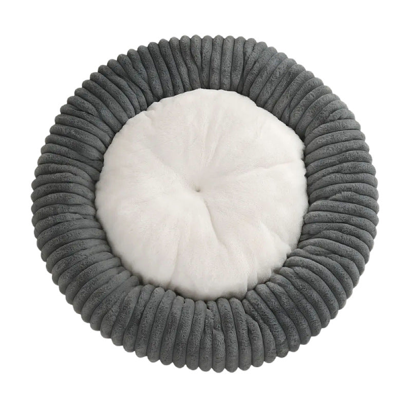 Plush Pet Nest Bed for Cats and Dogs