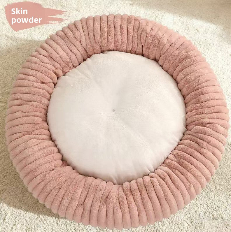 Plush Pet Nest Bed for Cats and Dogs